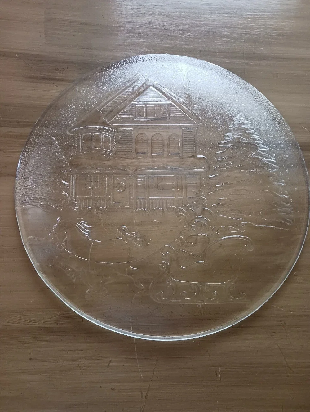 90s Vintage Christmas Serving Platter 